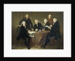 The Four Regents, the Secretary and the House Father of the Lepers' House of Amsterdam, 1773 by Jacobus Luberti Augustini