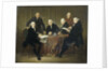 The Four Regents, the Secretary and the House Father of the Lepers' House of Amsterdam, 1773 by Jacobus Luberti Augustini
