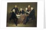 The Four Regents, the Secretary and the House Father of the Lepers' House of Amsterdam, 1773 by Jacobus Luberti Augustini