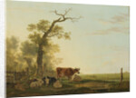 Meadow Landscape with Animals by Jacob van Strij
