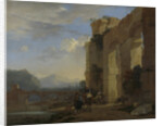 Muleteers beside an Italian Ruin by Jan Asselijn