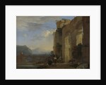 Muleteers beside an Italian Ruin by Jan Asselijn