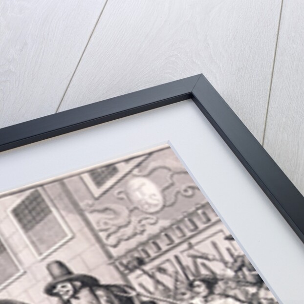 Burning the rumps at Temple Bar, London by William Hogarth