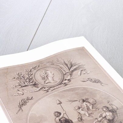 Britannia in her chariot by Peltro William Tomkins