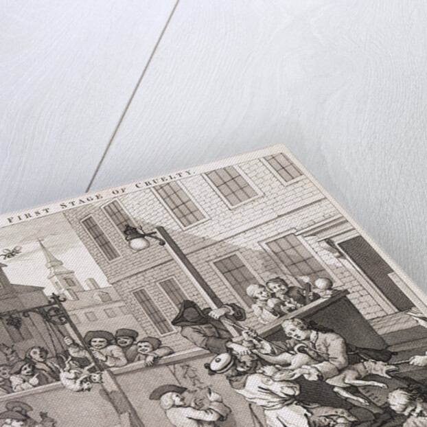 First Stage of Cruelty, plate I from The Four Stages of Cruelty by Anonymous