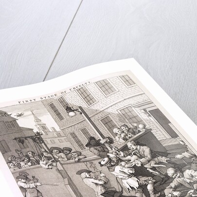 First Stage of Cruelty, plate I from The Four Stages of Cruelty by Anonymous