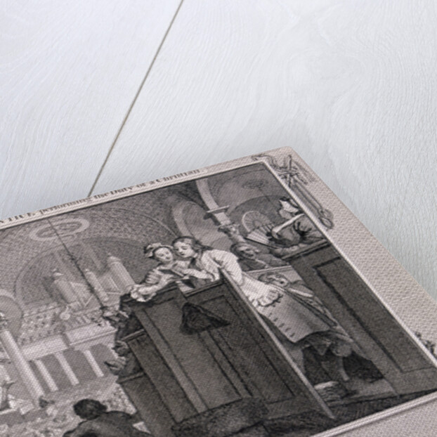 The industrious 'prentice performing the duty of a christian', from Industry and Idleness 1747 by William Hogarth