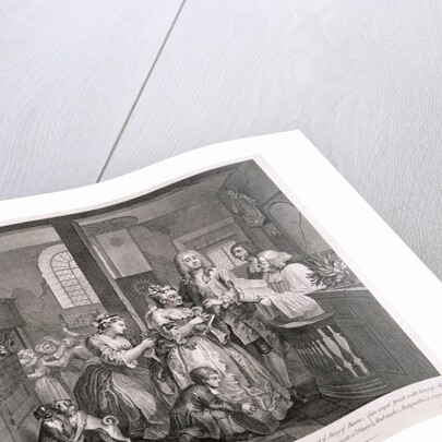 A Rake's Progress; plate V of VIII by William Hogarth