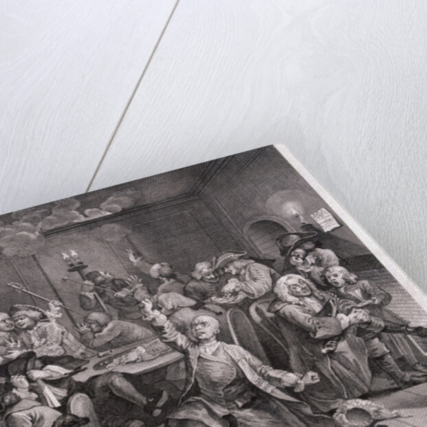 A Rake's Progress; plate VI of VIII by William Hogarth