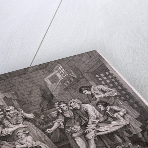 A Rake's Progress; plate VII of VIII by William Hogarth