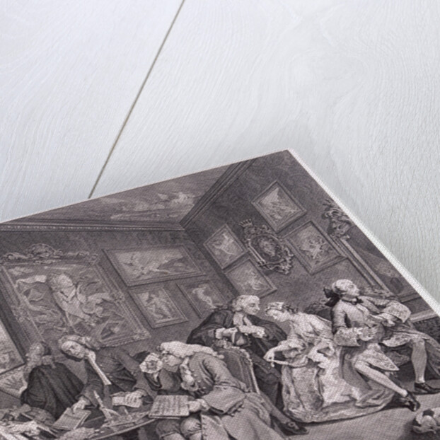 Marriage a la mode; plate I by Gérard Jean-Baptiste Scotin