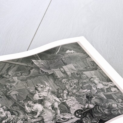 Strolling actresses dressing in a barn by William Hogarth