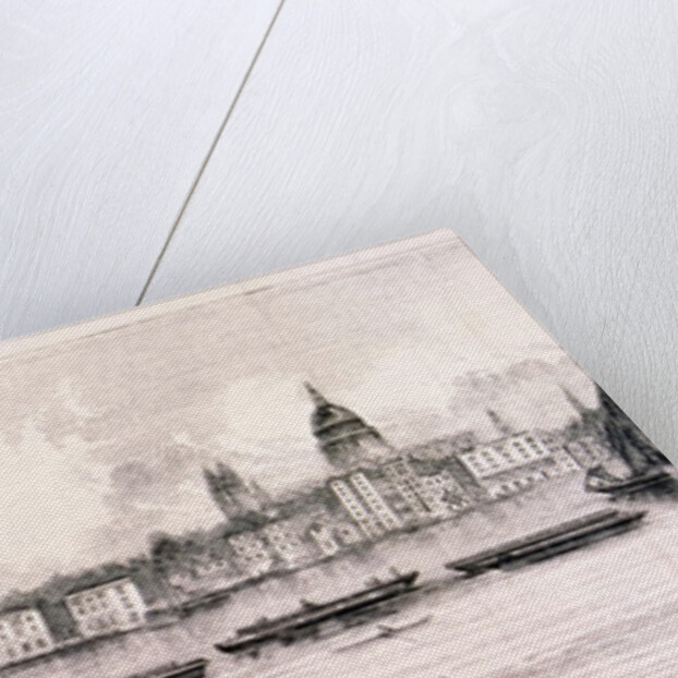 London from the River Thames, 1844 by Frank Vizetelly