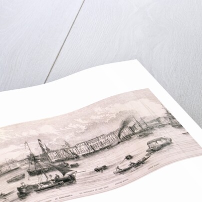 London from the River Thames, 1844 by Frank Vizetelly