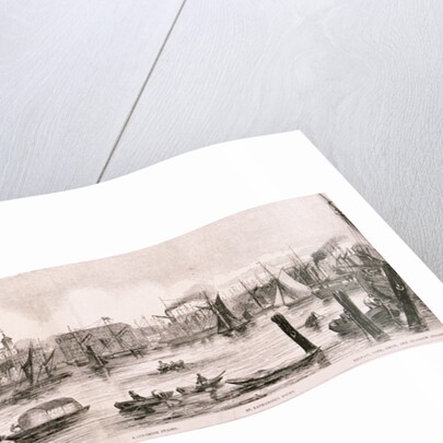London from the River Thames, 1844 by Frank Vizetelly