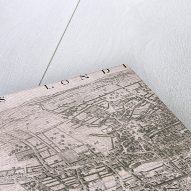 Map of London by George Vertue