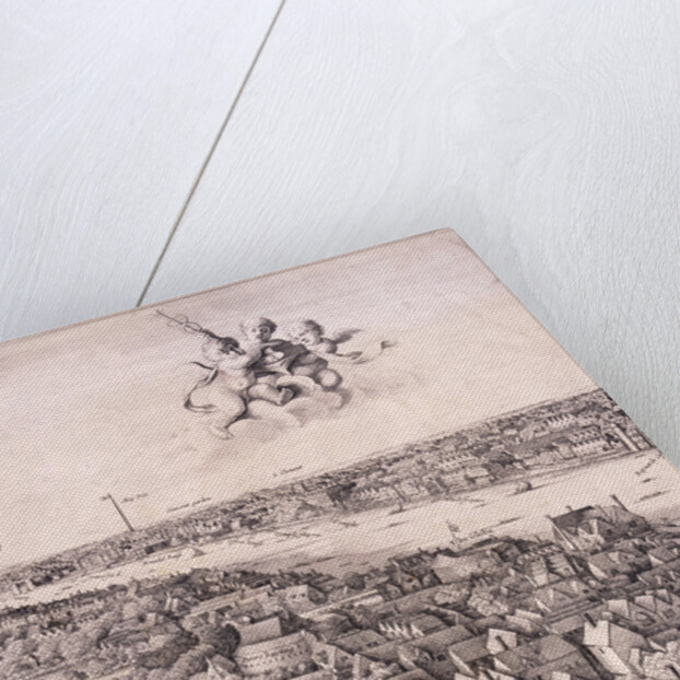 Panoramic view of London by Wenceslaus Hollar