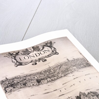 Panoramic view of London by Wenceslaus Hollar