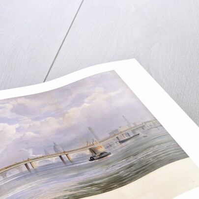 Hungerford Bridge, Charing Cross, London by Kell Brothers