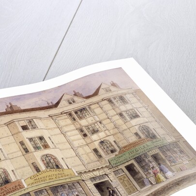 Aldersgate Street, London, (1851?) by Thomas Hosmer Shepherd