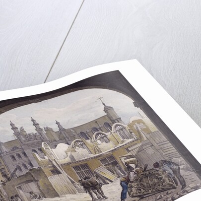 Demolition of Guildhall Chapel, London by Robert Blemmell Schnebbelie