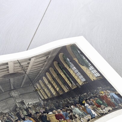 Interior of Custom House, London by Augustus Charles Pugin