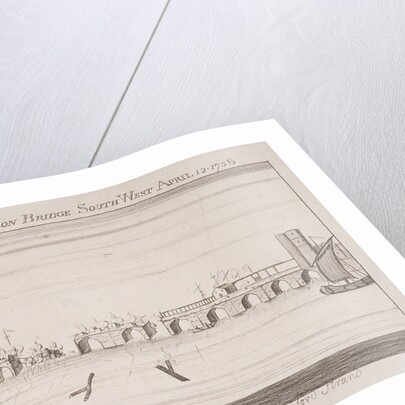 London Bridge (old), London, 1758 by Anonymous