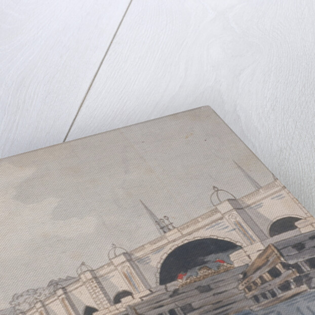 London Bridge (old), London by Anonymous