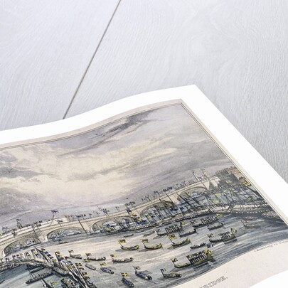 London Bridge (new), London by Charles Etienne Pierre Motte