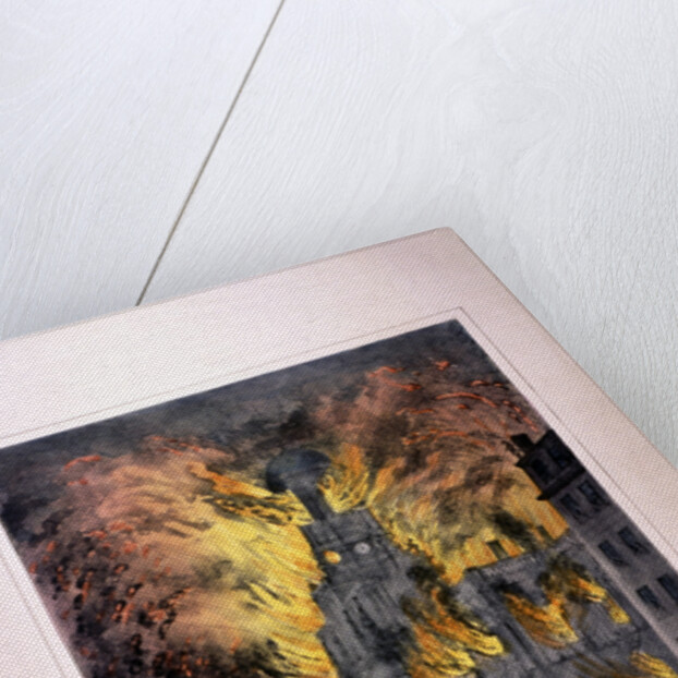 Royal Exchange (2nd) fire, London by Anonymous