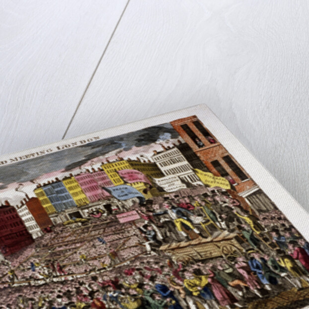 Political meeting at Smithfield, London by Anonymous