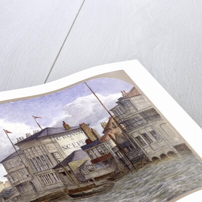 View of the Crown And Sceptre Inn, Greenwich, London by JT Wilson