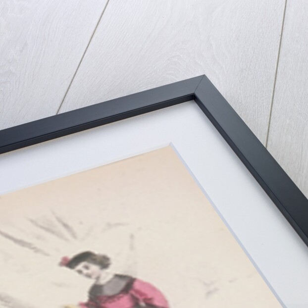 Two women and a child wearing the latest fashions by Anonymous