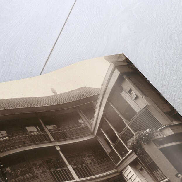 View of the courtyard at the Old Bell Inn, Holborn, London by Henry Dixon