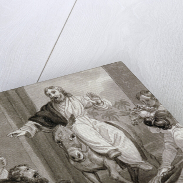 Christ entering Jerusalem, Israel by Henry Corbould
