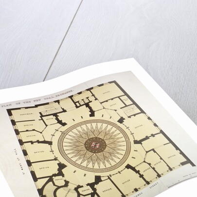 Ground plan of the New Coal Exchange in Lower Thames Street, City of London by Anonymous