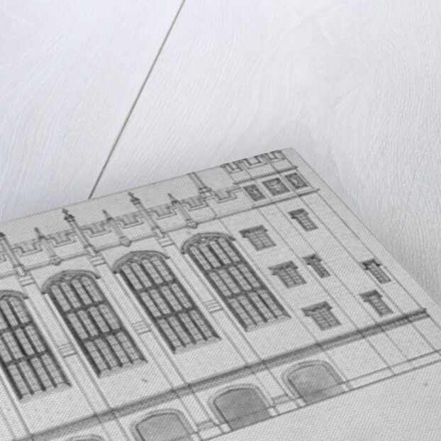 Elevation of the hall of Christ's Hospital, City of London by Anonymous