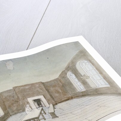 Interior of the condemned room in Newgate Prison, Old Bailey, City of London by Valentine Davis