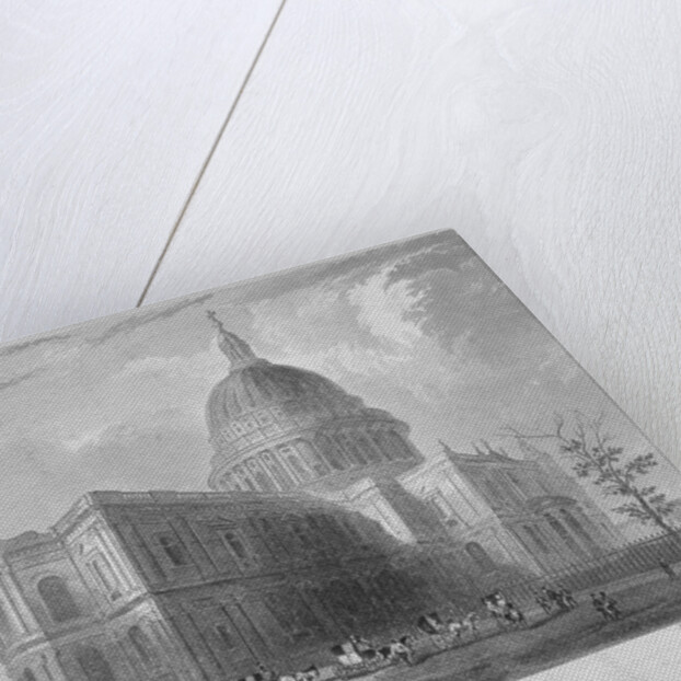 North-east view of St Paul's Cathedral, City of London by Benjamin Winkles