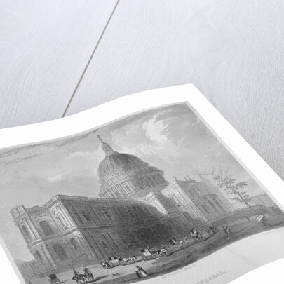 North-east view of St Paul's Cathedral, City of London by Benjamin Winkles