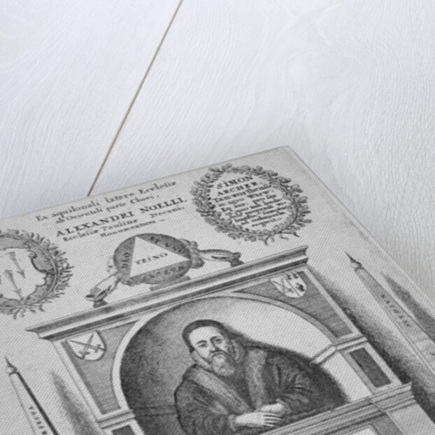 Monument of Alexander Noel in the old St Paul's Cathedral, City of London by Wenceslaus Hollar