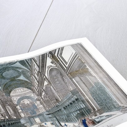 Interior view of St Paul's Cathedral showing the choir, City of London by Anonymous