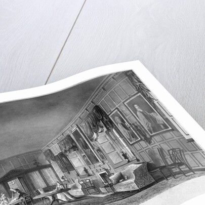 Interior view of Dr Fisher's apartments, Charterhouse, Finsbury, London by Joseph Constantine Stadler