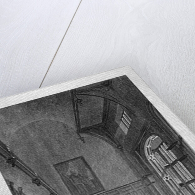 Interior of the Great Hall, Charterhouse, Finsbury, London by J Lewis