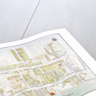 Plan of the fire that took place at Ratcliff in Stepney, London, in 1794 by Anonymous