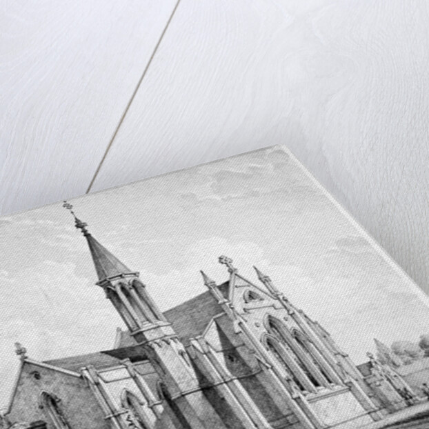 South-east view of St James Church, Clapton, Hackney, London by Anonymous