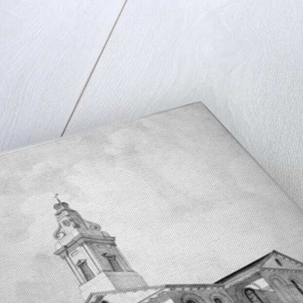 North-west view of the Church of St John at Hackney, London by Charles Chabot