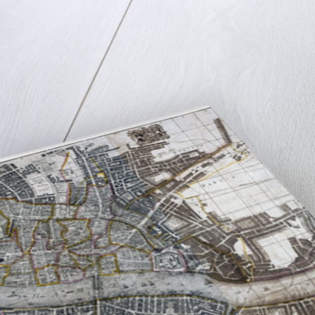 Map of the City of London, City of Westminster, River Thames, Lambeth and Southwark by Anonymous