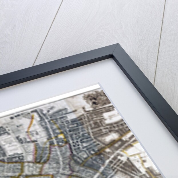 Map of the City of London, City of Westminster, River Thames, Lambeth and Southwark by Anonymous