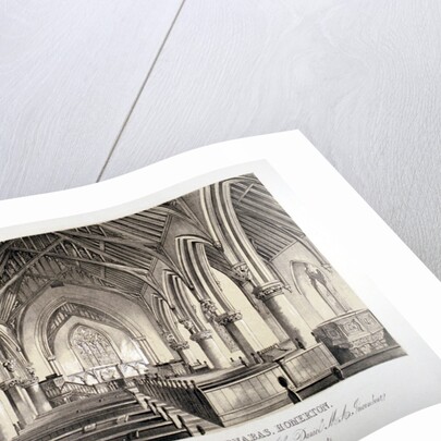 Interior view of St Barnabas Church, Homerton, Hackney, London by CJ Greenwood